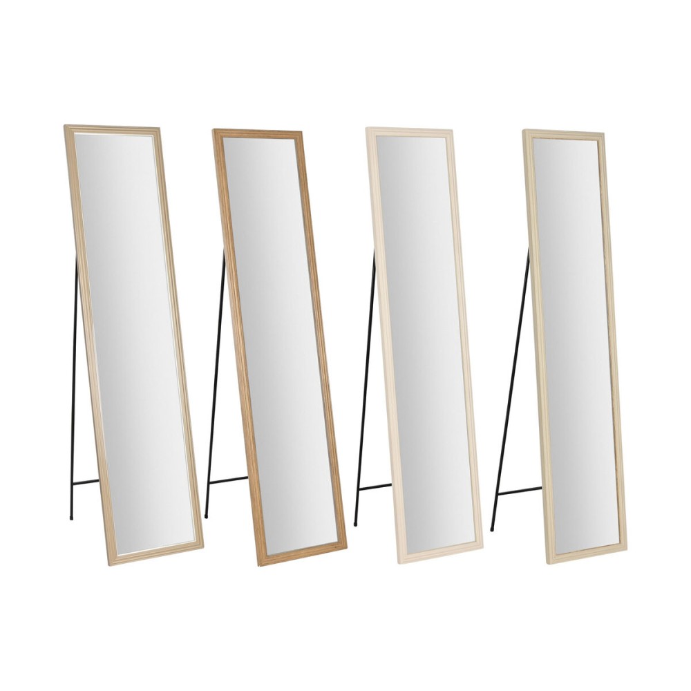 Ankleidespiegel Home ESPRIT Weiß Braun Beige Grau 35,5 x 40 x 155 cm (4 Stück)