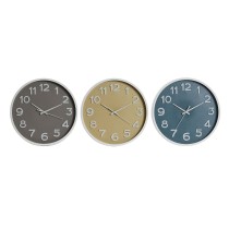 Wanduhr Home ESPRIT Blau Weiß Rosa Senf PVC 30 x 4 x 30 cm (3 Stück)