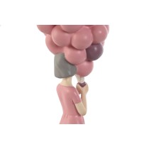 Deko-Figur Home ESPRIT Rosa Violett chica 11 x 11,7 x 32 cm