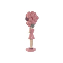 Deko-Figur Home ESPRIT Rosa Violett chica 11 x 11,7 x 32 cm