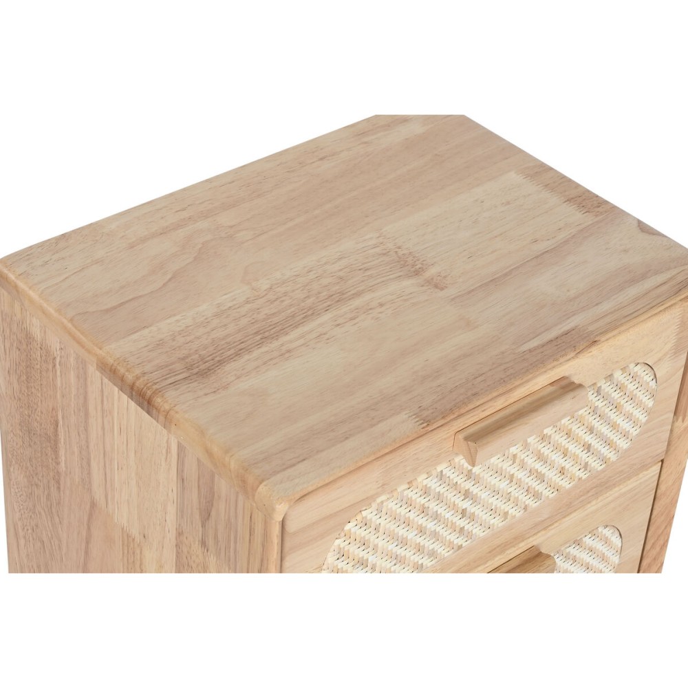 Caisson à Tiroirs Home ESPRIT Naturel Métal Bois d'hévéa 40 x 30 x 63 cm
