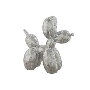 Figurine Décorative Home ESPRIT Argenté Chien 26 x 12 x 26 cm
