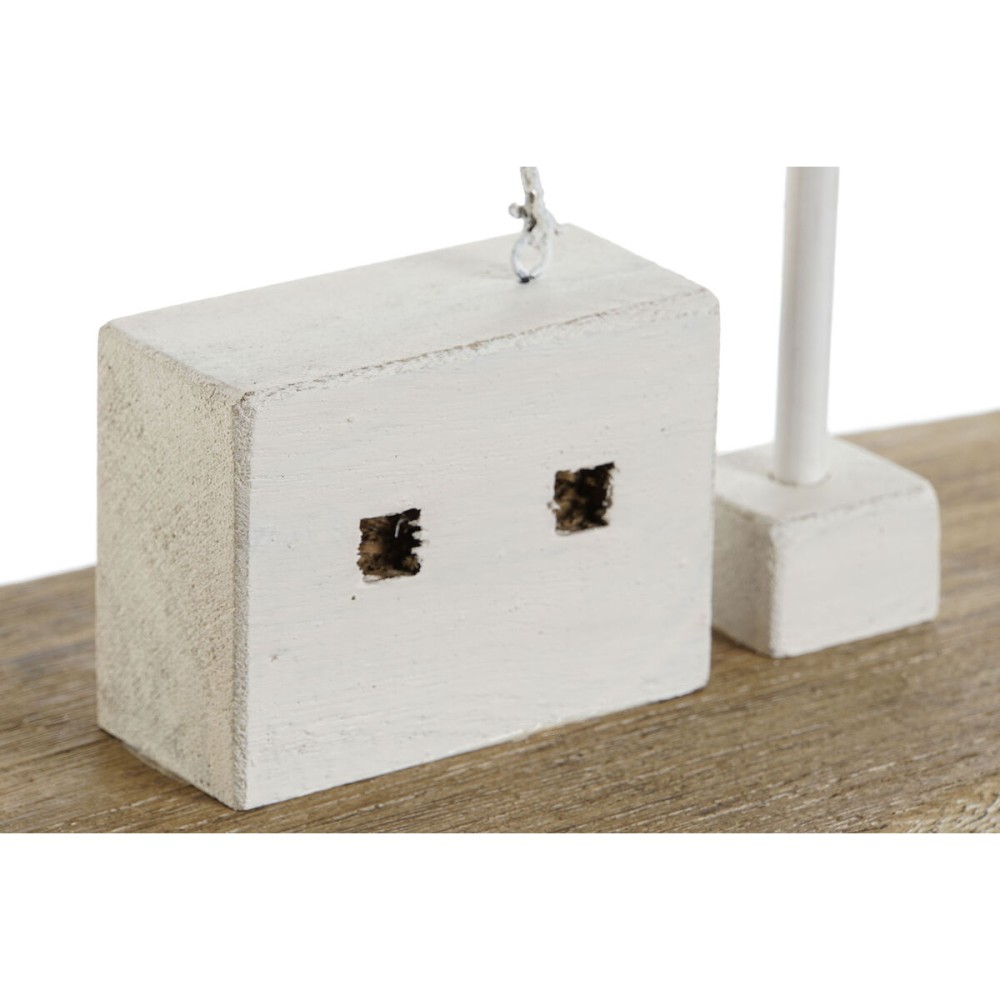 Figurine Décorative Home ESPRIT Blanc Naturel Voilier Marin Finition vieillie 54 x 15 x 61,5 cm