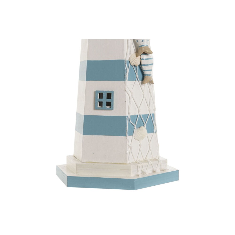 Décoration lumineuse Home ESPRIT Bois Marin Phare 14 x 14 x 40 cm (2 Unités)