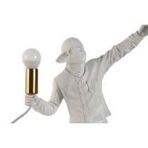 Tischlampe Home ESPRIT Weiß Gold Harz 220 V 32 x 13 x 52 cm