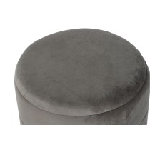 Repose-pied DKD Home Decor Doré Gris foncé Polyester Métal 38 x 38 x 41 cm