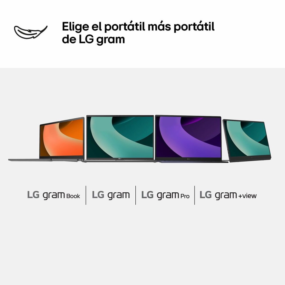 Ordinateur Portable LG 16Z90T-G.AD88B 16" intel core ultra 7 32 GB RAM 1 TB SSD Espagnol Qwerty