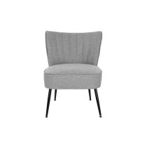 Fauteuil DKD Home Decor Gris Métal 55 x 64 x 72,5 cm