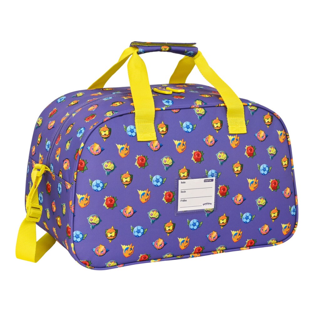 Sac de sport SuperThings Guardians of Kazoom Jaune Violet 40 x 24 x 23 cm