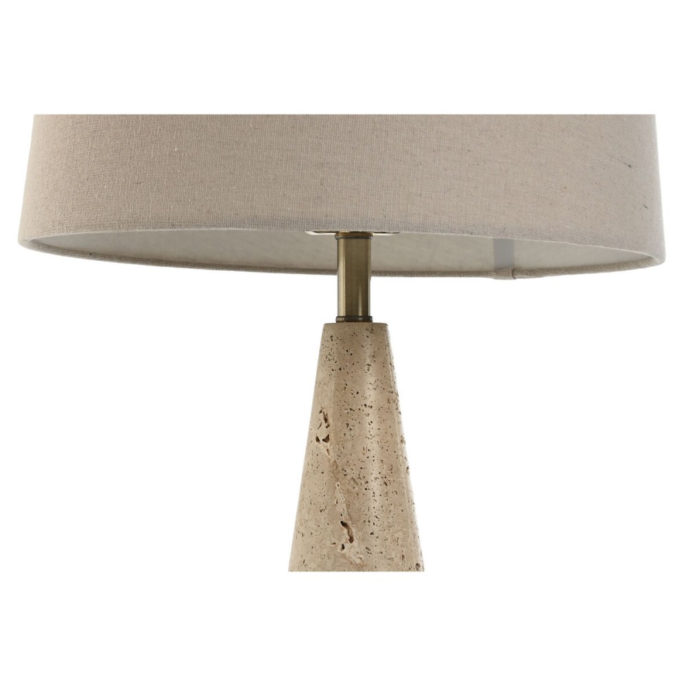 Lampe de bureau Home ESPRIT Beige Lin Marbre 35 x 35 x 64 cm
