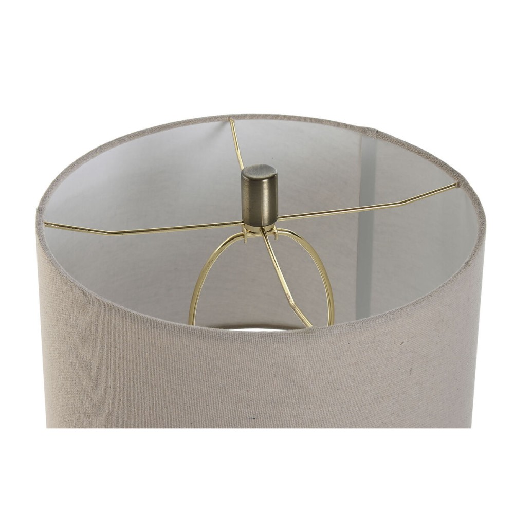 Lampe de bureau Home ESPRIT Beige Lin Marbre 35 x 35 x 64 cm
