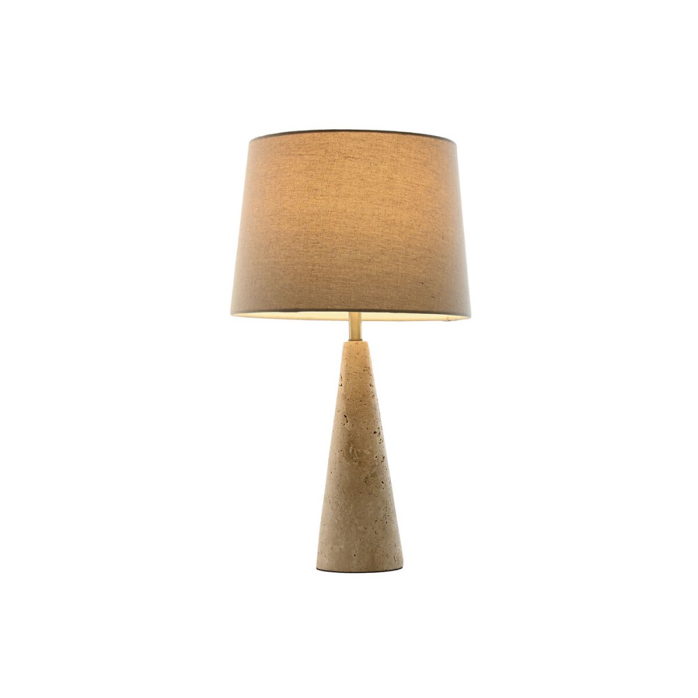 Lampe de bureau Home ESPRIT Beige Lin Marbre 35 x 35 x 64 cm