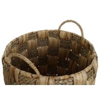 Basket set Home ESPRIT Natural Seagrass Natural Fibre (2 Pieces)