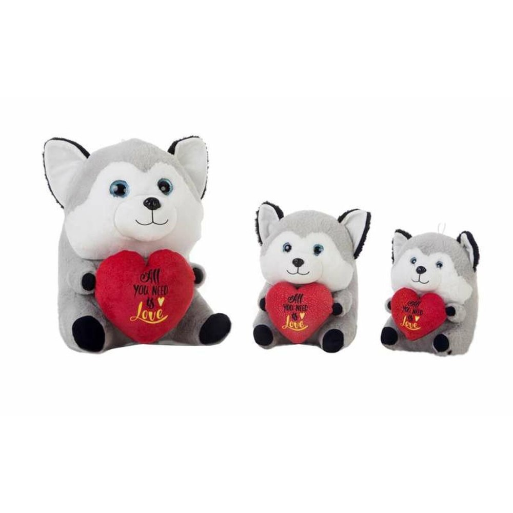 Jouet Peluche Chien Coeur 28 cm Dalmatien
