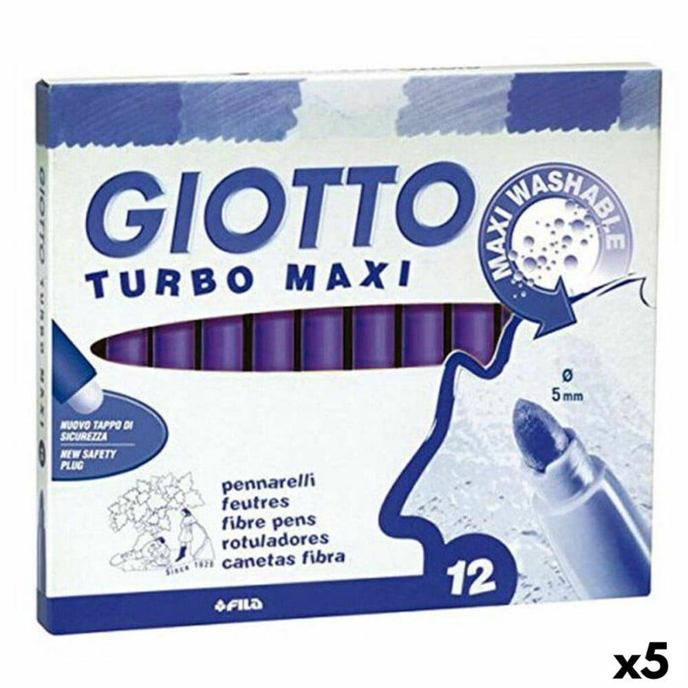 Marker-Set Giotto Turbo Maxi Violett (5 Stück)