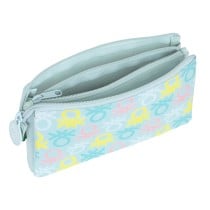 Triple Carry-all Benetton Fantasy Sky blue (22 x 12 x 3 cm)