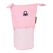 Trousse Gobelet Benetton Vichy Rose (8 x 19 x 6 cm)