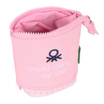 Trousse Gobelet Benetton Vichy Rose (8 x 19 x 6 cm)