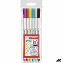 Marker-Set Stabilo Pen 68 Brush Bunt (10 Stück)