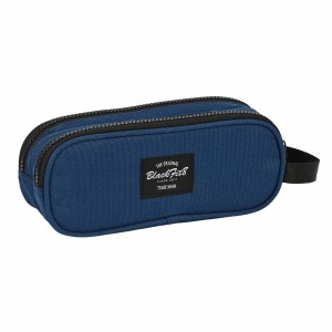 Trousse Fourre-Tout Double BlackFit8 Urban Noir Blue marine (21 x 8 x 6 cm)