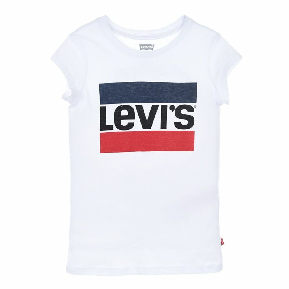 Jungen Kurzarm-T-Shirt Levi's Sportswea Weiß