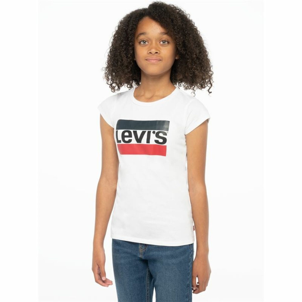 Children’s Short Sleeve T-Shirt Levi's Sportswea White