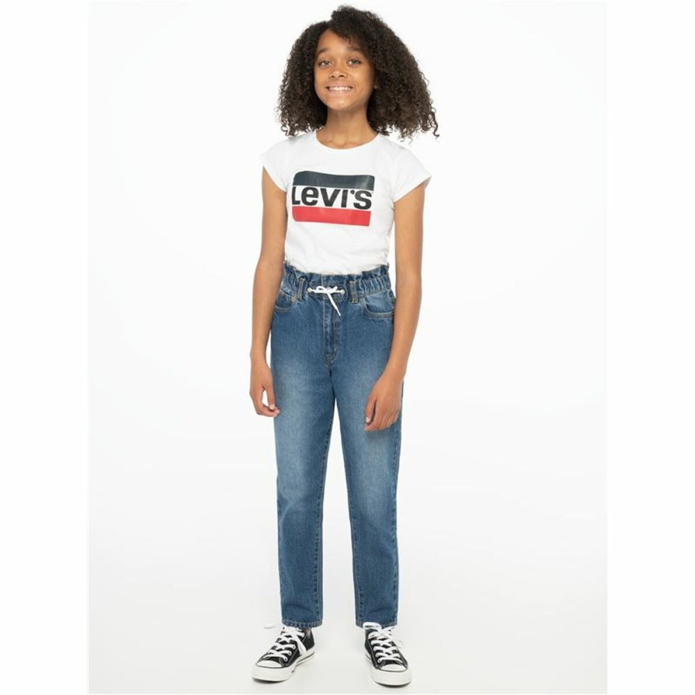 Jungen Kurzarm-T-Shirt Levi's Sportswea Weiß