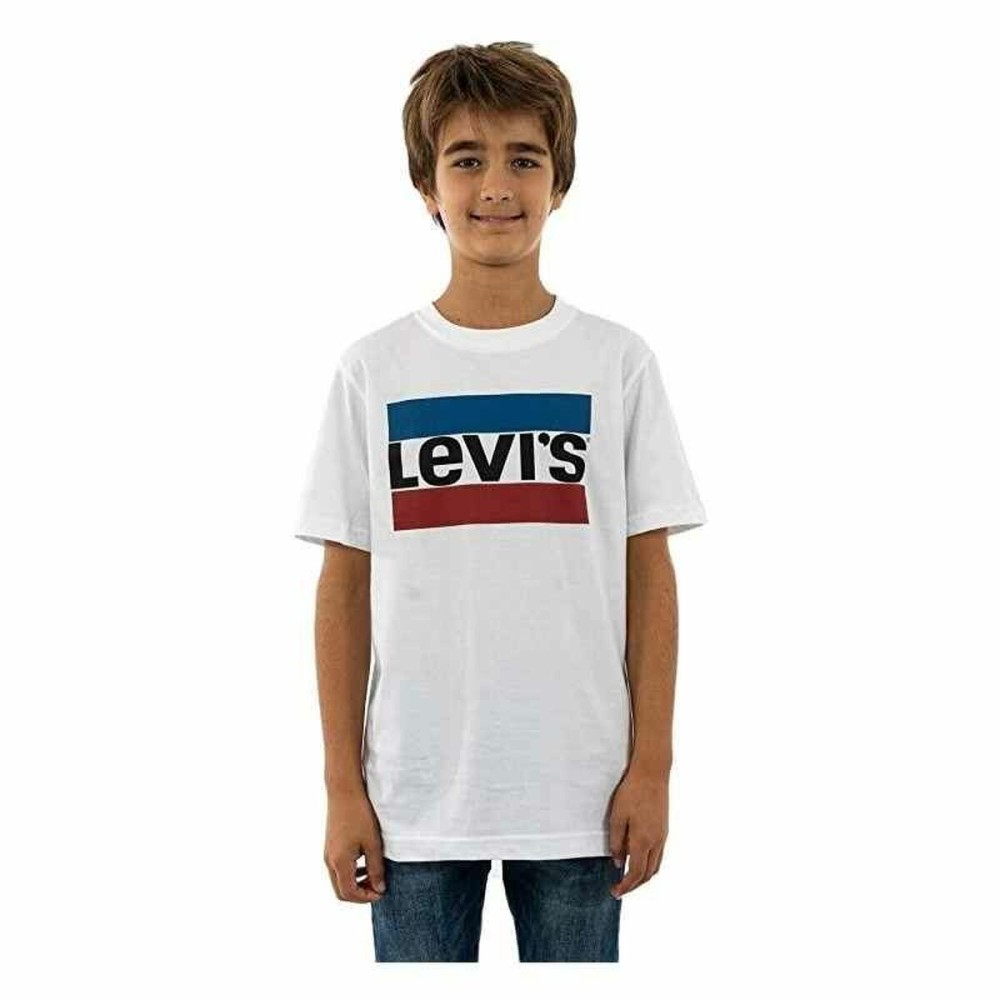 Children’s Short Sleeve T-Shirt Levi's Sportswea White