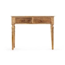 Hall Table with 2 Drawers Gift Decor 39 Brown 98 x 77 x 42 cm Sheets
