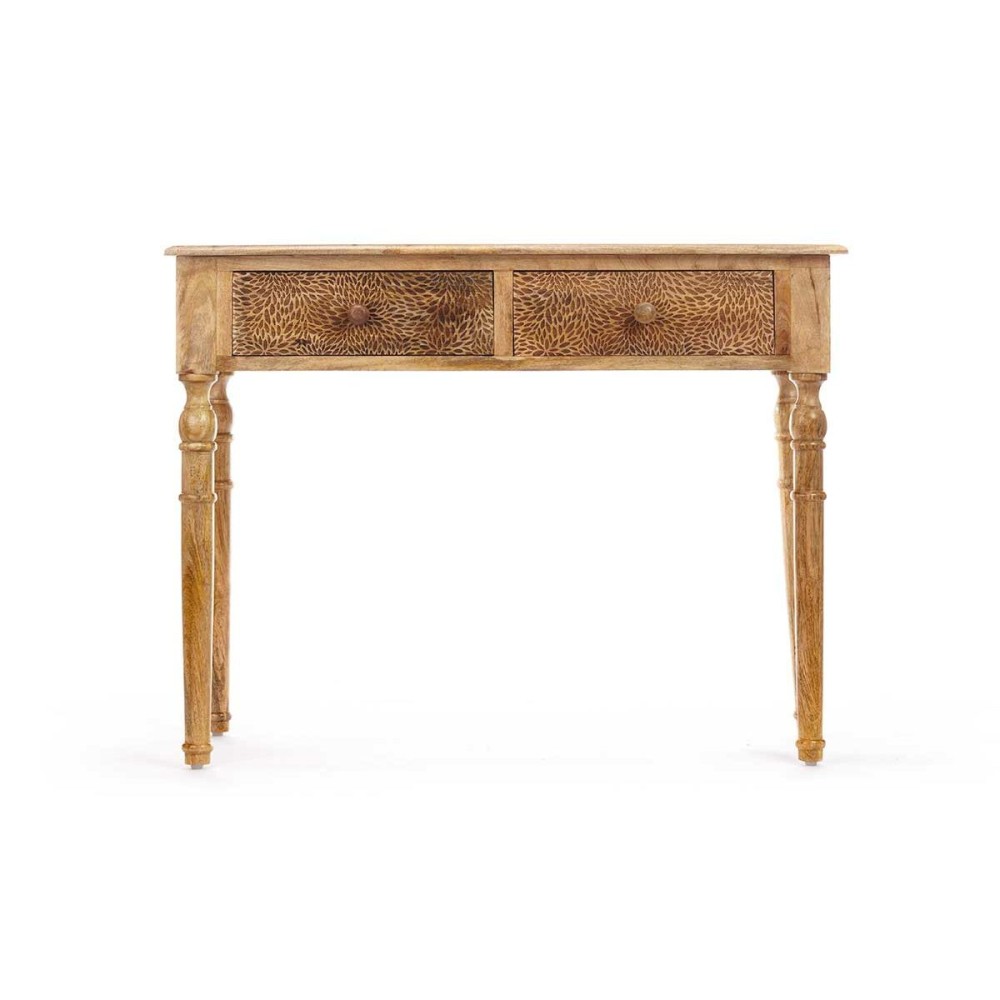 Meuble d'Entrée avec 2 Tiroirs Gift Decor 39 Marron 98 x 77 x 42 cm Volets