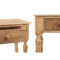 Hall Table with 2 Drawers Gift Decor 39 Brown 98 x 77 x 42 cm Sheets