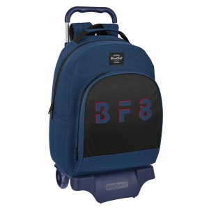 Schulrucksack mit Rädern BlackFit8 Urban Schwarz Marineblau (32 x 42 x 15 cm)