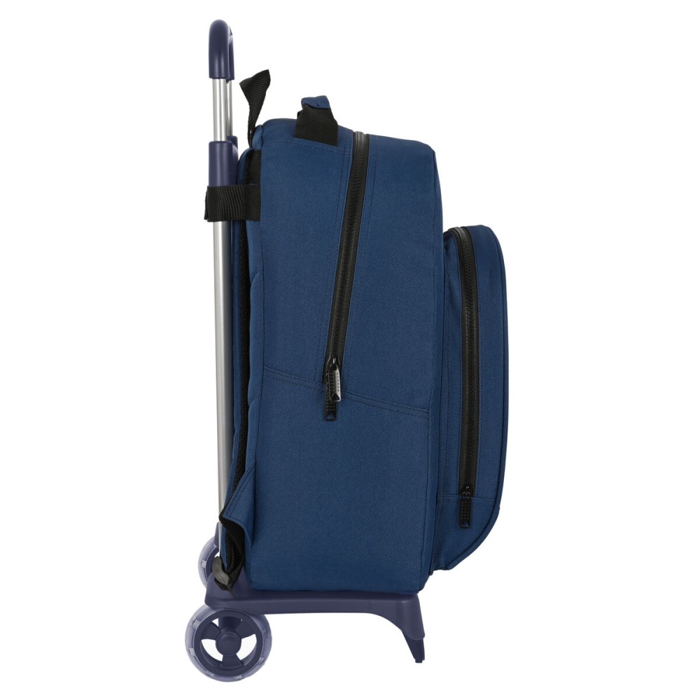 Schulrucksack mit Rädern BlackFit8 Urban Schwarz Marineblau (32 x 42 x 15 cm)