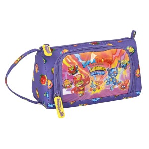 School Case SuperThings Guardians of Kazoom Yellow Purple 20 x 11 x 8.5 cm