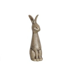 Deko-Figur Romimex Beige aus Keramik Hase 14 x 48 x 18 cm