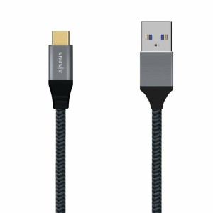 Câble USB A vers USB-C Aisens A107-0633 2 m Gris (1 Unité)