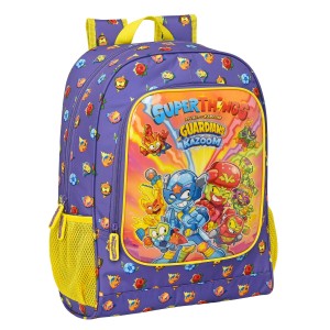 Cartable SuperThings Guardians of Kazoom Jaune Violet 32 x 42 x 14 cm