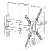 Support TV avec Bras TooQ LP6055TN-B 23"-55" 23" 30 Kg