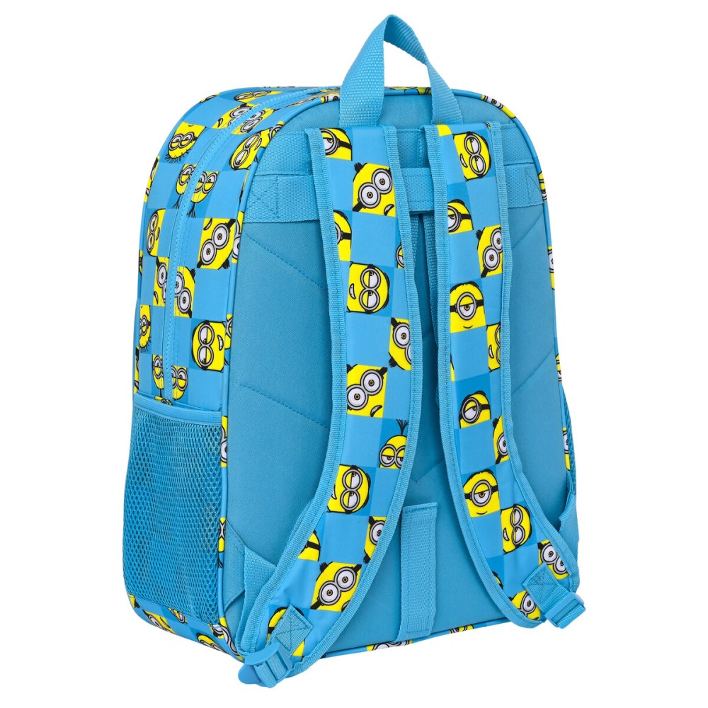 Cartable Minions Minionstatic Bleu 33 x 42 x 14 cm