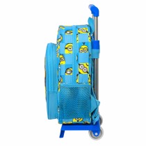 Schulrucksack mit Rädern Minions Minionstatic Blau (26 x 34 x 11 cm)