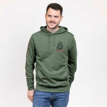 Herren Sweater mit Kapuze The Mandalorian Dunkelgrün