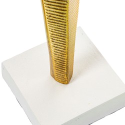 Decorative Figure Alexandra House Living Golden Aluminium 10 x 10 x 53 cm