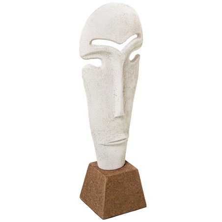 Decorative Figure Alexandra House Living White Aluminium Face 13 x 10 x 39 cm