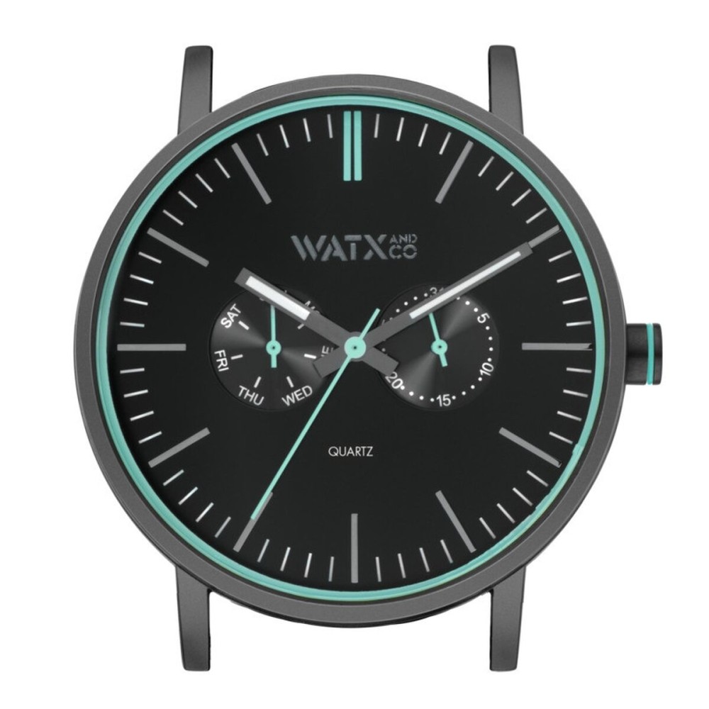 Unisex-Uhr Watx & Colors WXCA2718 Schwarz (Ø 44 mm)