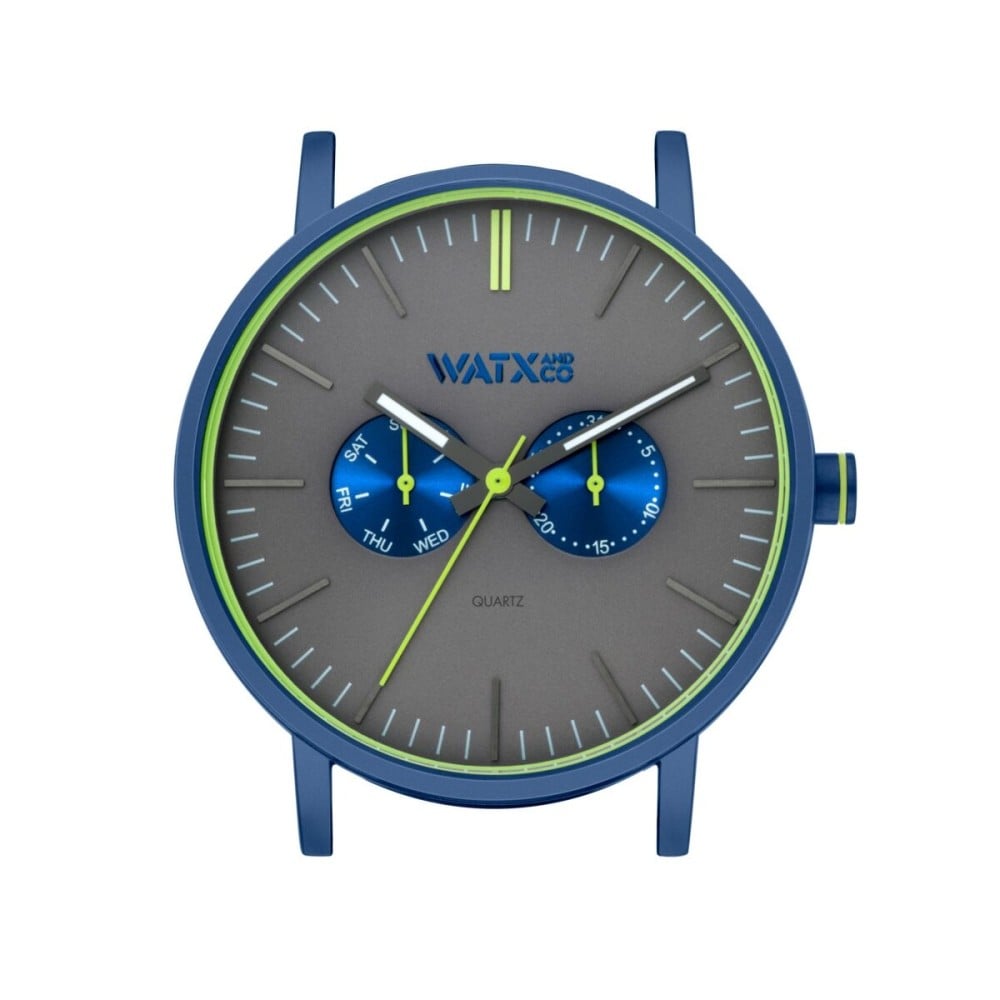 Unisex-Uhr Watx & Colors WXCA2726 Blau Grau (Ø 44 mm)