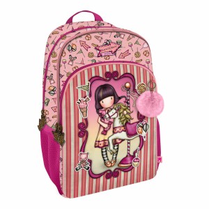 School Bag Gorjuss Carousel Salmon 29 x 45 x 17 cm