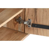 Meubles de télévision Home ESPRIT Marron Noir Métal Acacia 145 x 40 x 52 cm