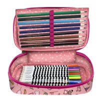 Pochette crayons Gorjuss Carousel Saumon (45 Pièces)