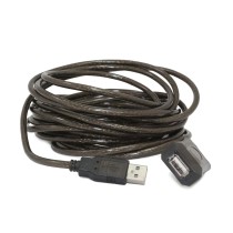 Verlängerungskabel mit USB GEMBIRD USB A/USB A M/F 5m Schwarz 5 m