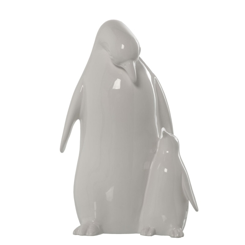 Figurine Décorative Alexandra House Living Blanc Céramique Pingouin 18 x 18 x 31 cm